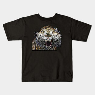 Tiger Electric Silhouette 01 Kids T-Shirt